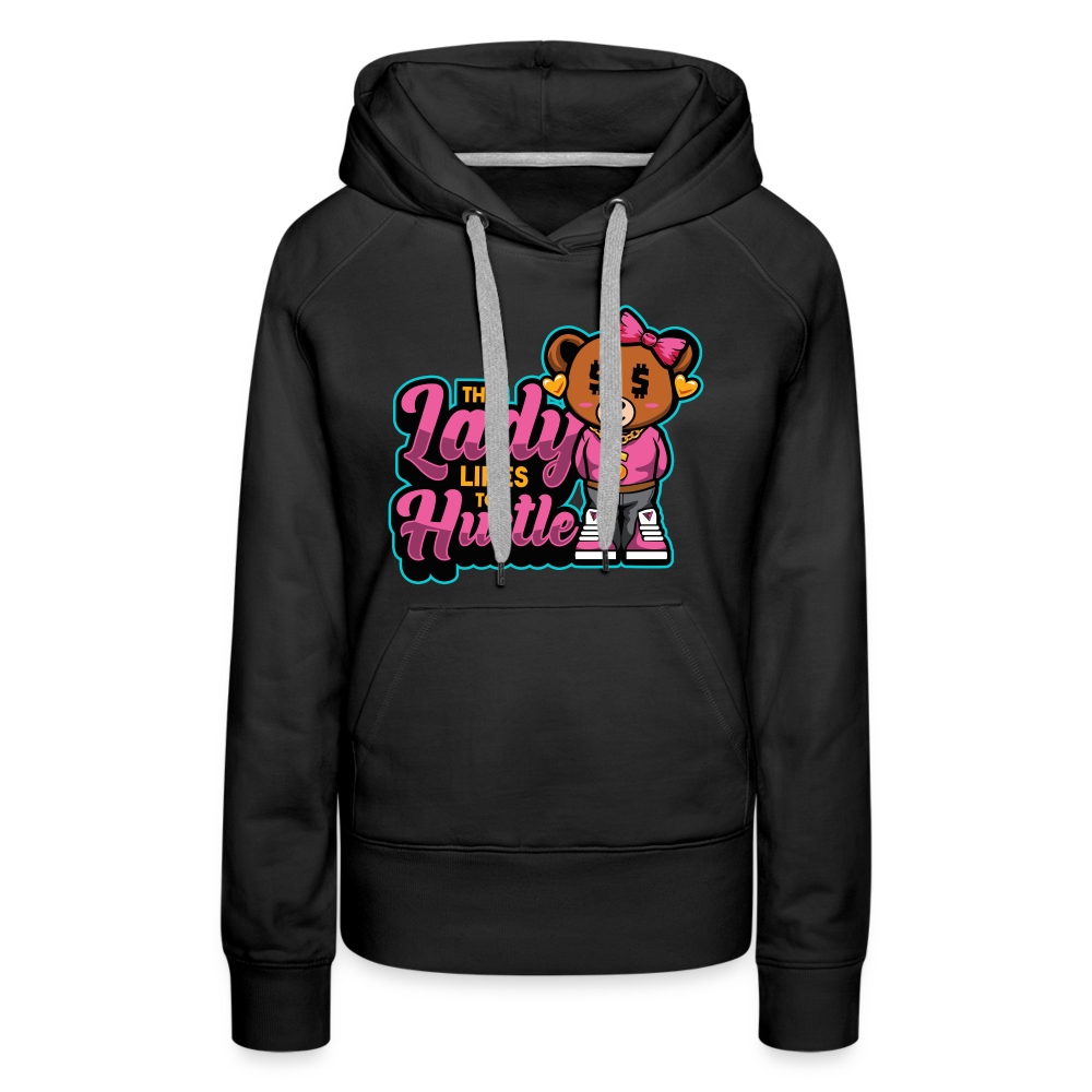 This Lady Hustle Women’s Premium Hoodie - black