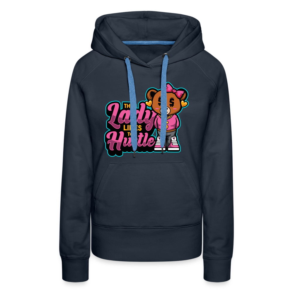 This Lady Hustle Women’s Premium Hoodie - navy