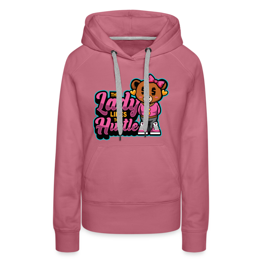 This Lady Hustle Women’s Premium Hoodie - mauve