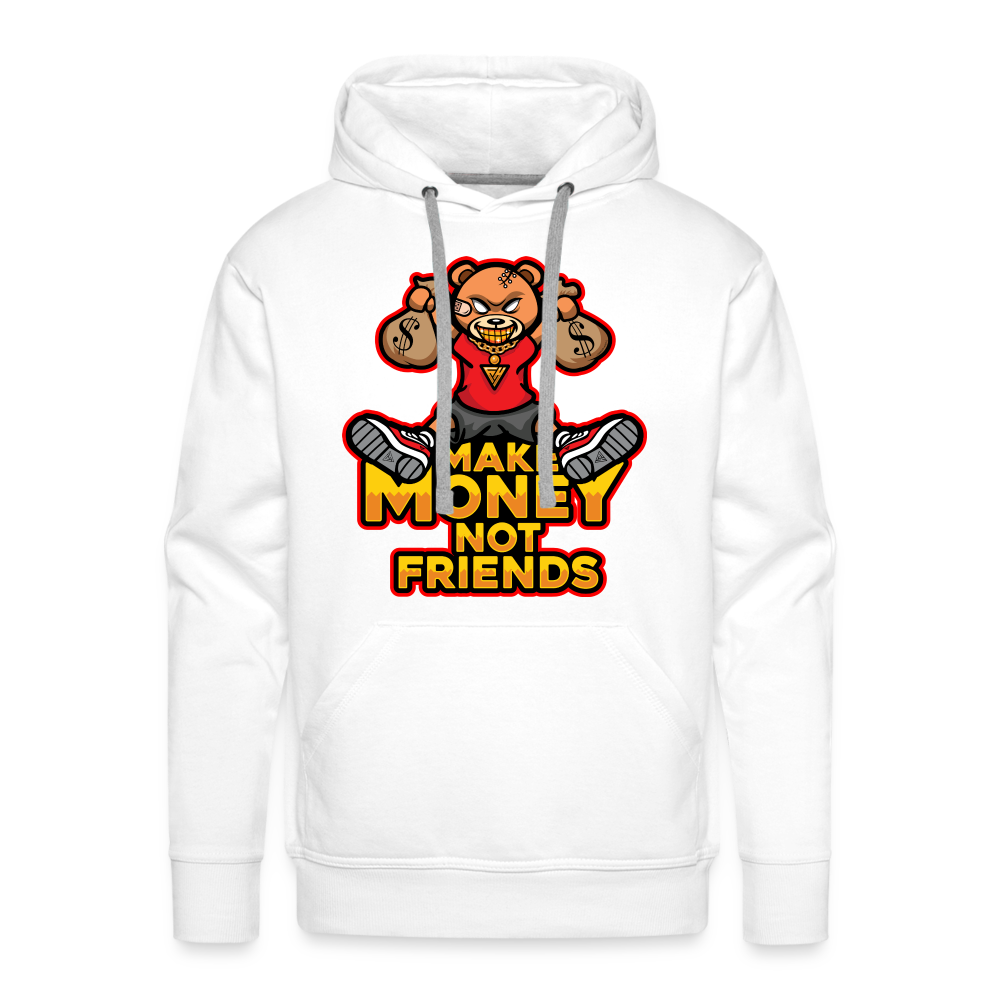 Make Money Men’s Premium Hoodie - white