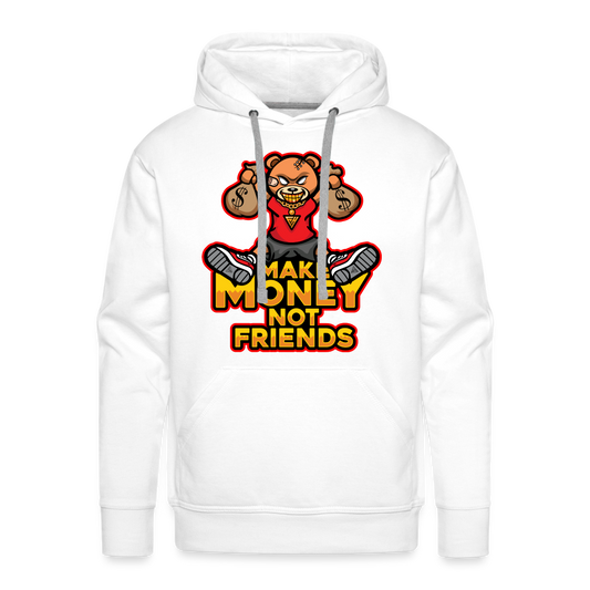 Make Money Men’s Premium Hoodie - white