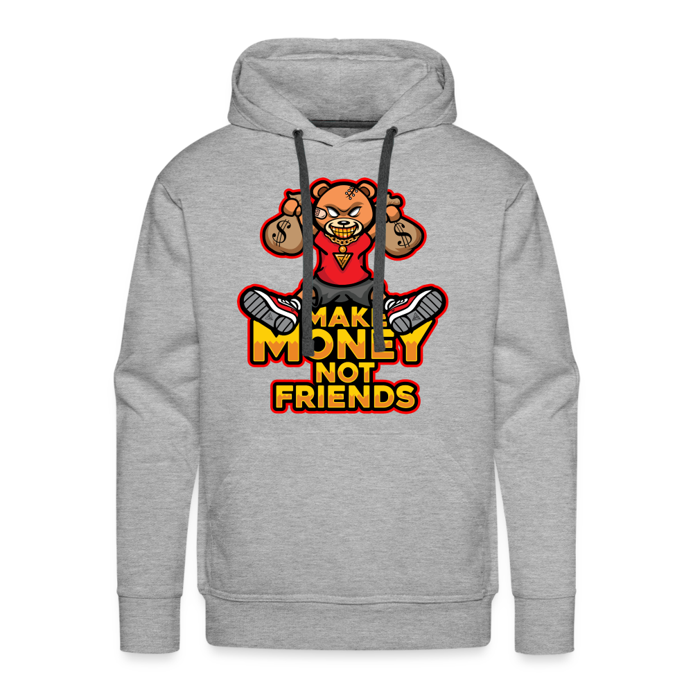 Make Money Men’s Premium Hoodie - heather grey