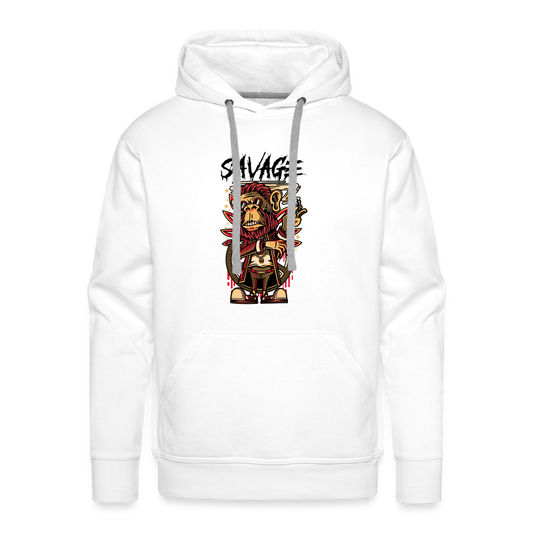 Savage Men’s Premium Hoodie - white