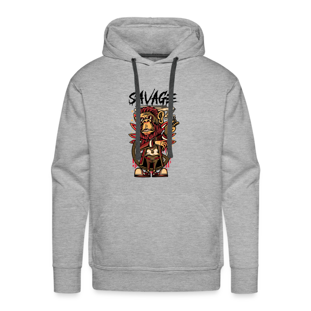 Savage Men’s Premium Hoodie - heather grey