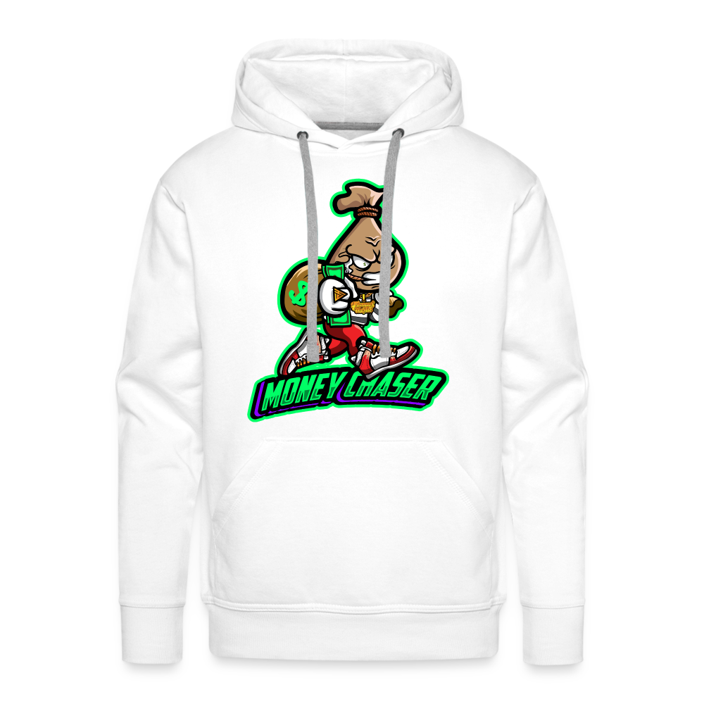 Money Chaser Men’s Premium Hoodie - white