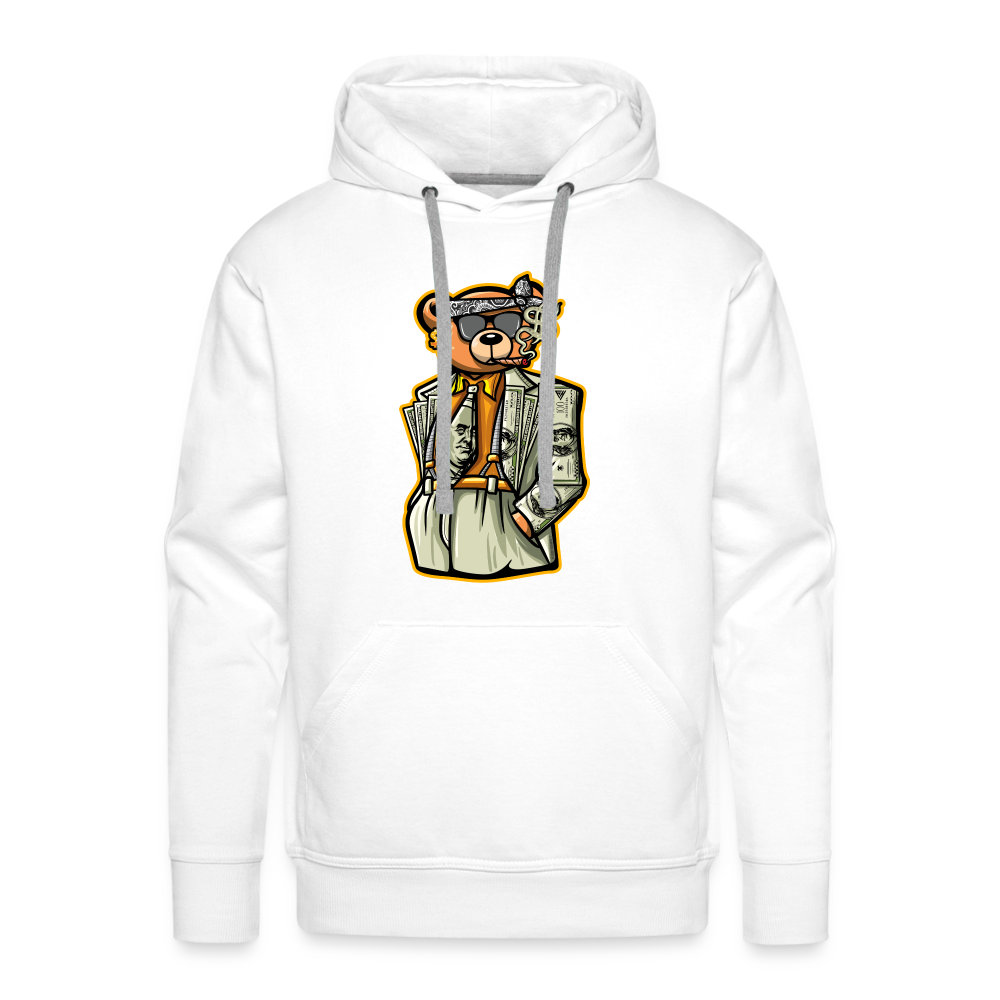 Gangster Men’s Premium Hoodie - white