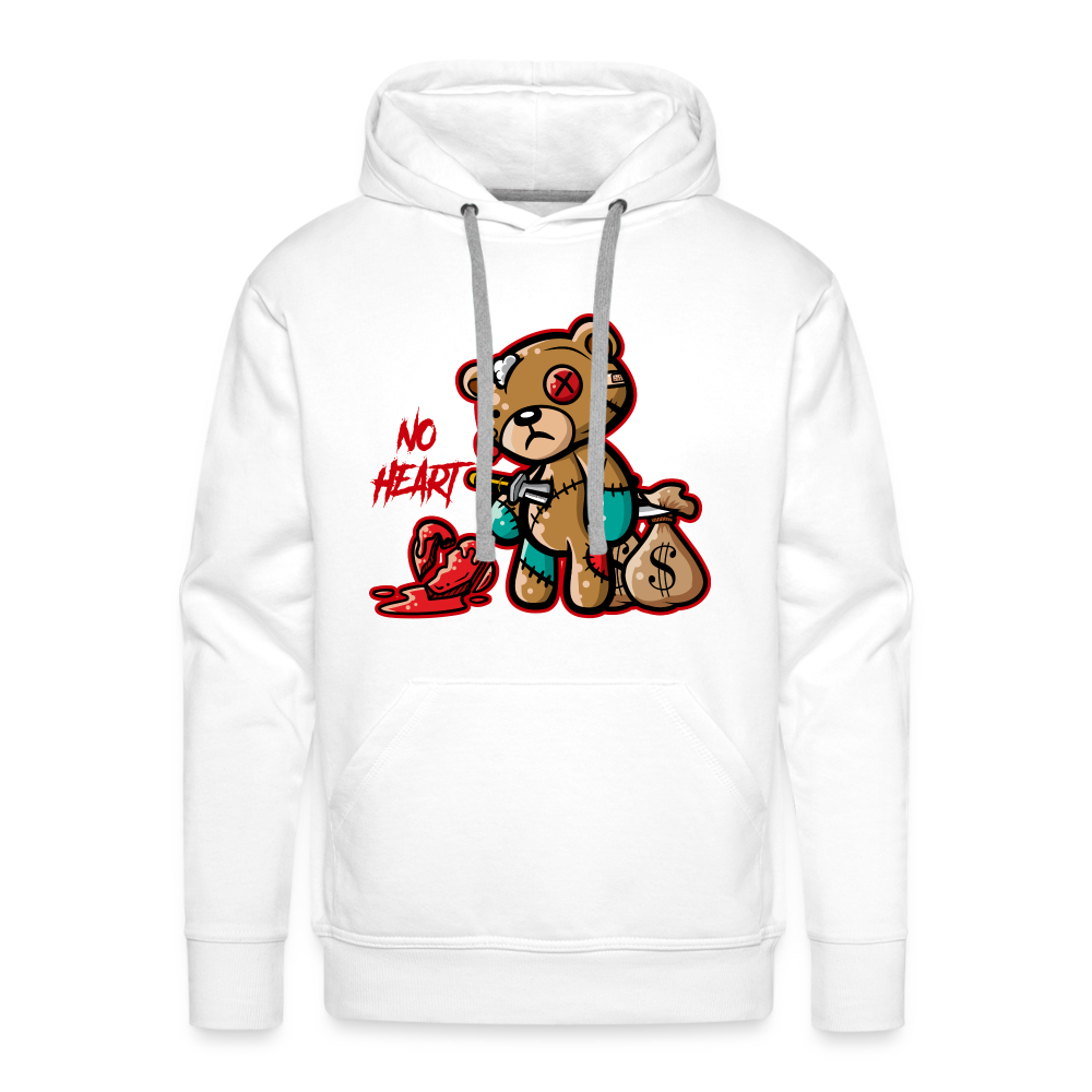 No Heart Men’s Premium Hoodie - white