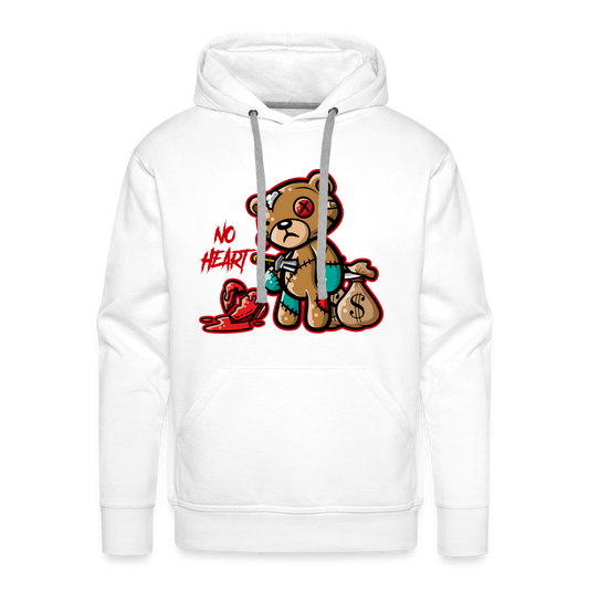 No Heart Men’s Premium Hoodie - white