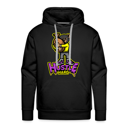 Hustle Hard Men’s Premium Hoodie - black