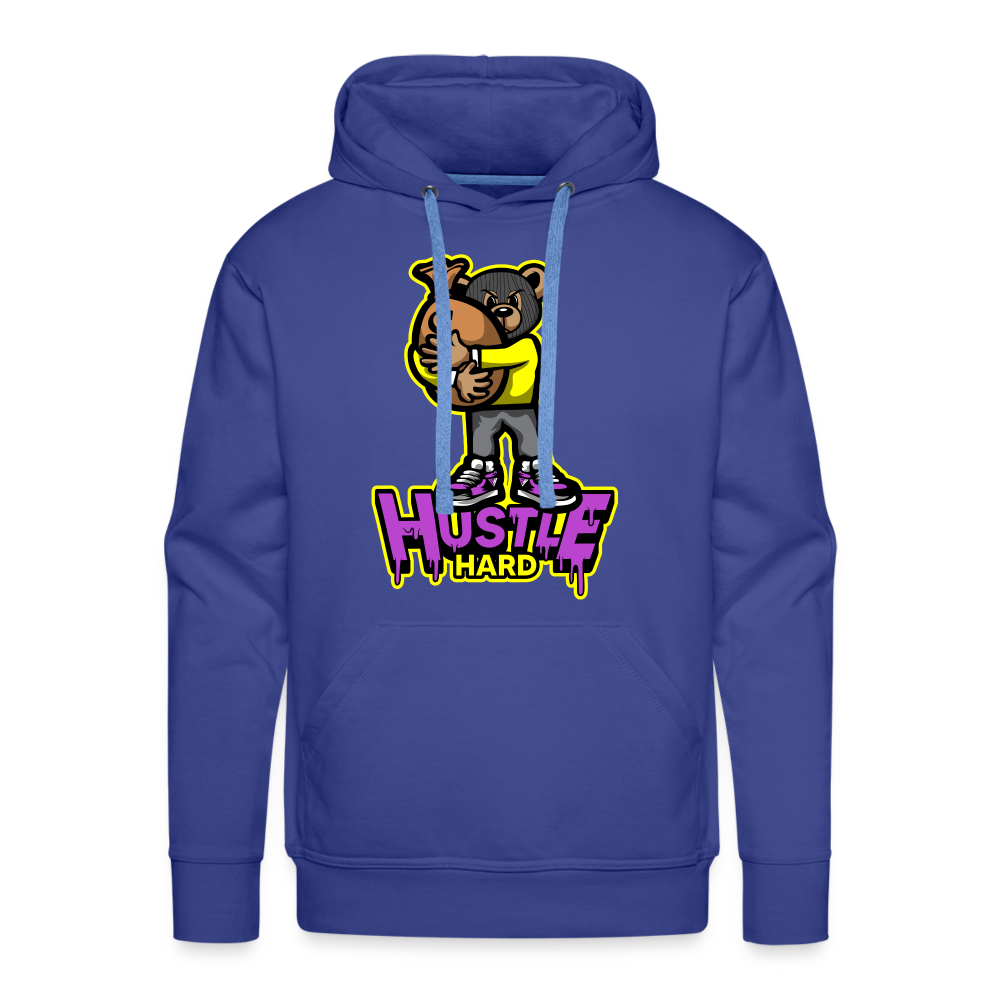 Hustle Hard Men’s Premium Hoodie - royal blue