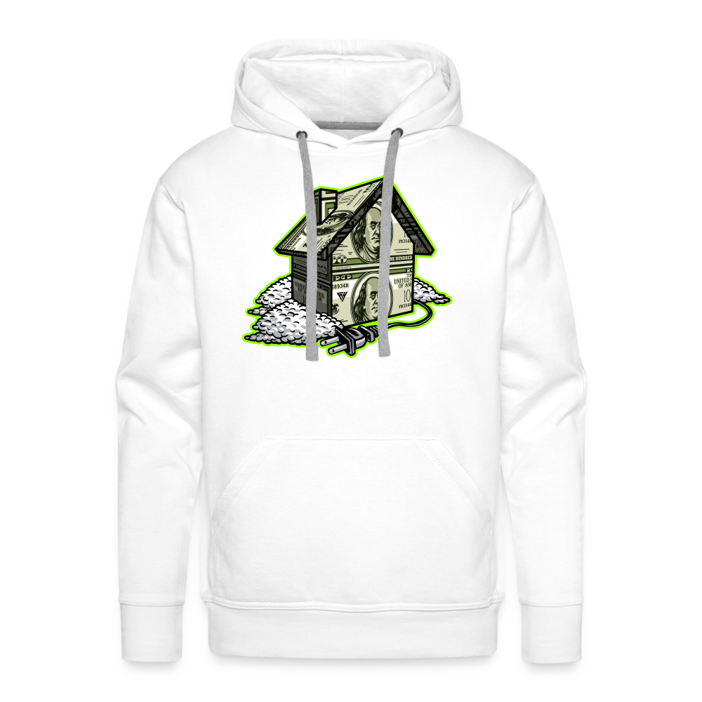 Trap House Men’s Premium Hoodie - white