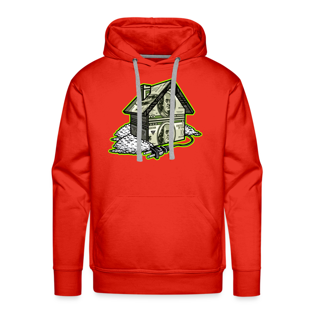 Trap House Men’s Premium Hoodie - red