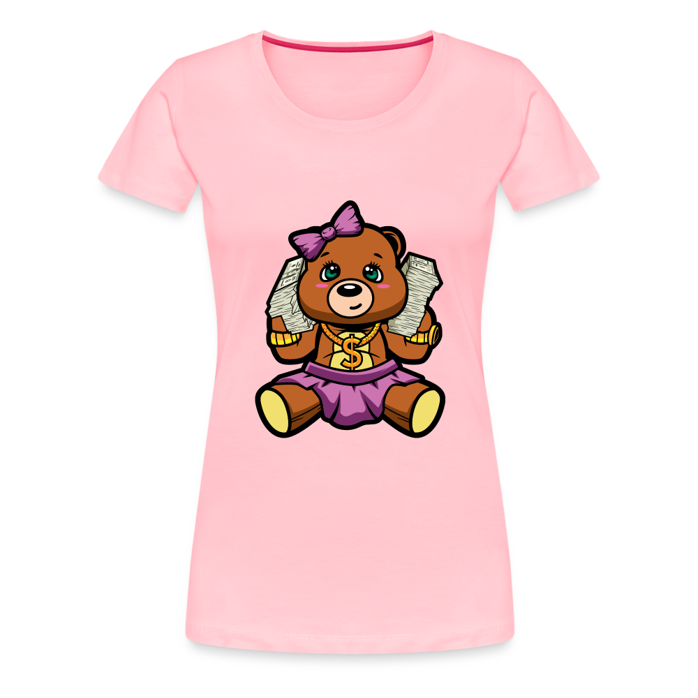 Animal Bear Women’s Premium T-Shirt - pink