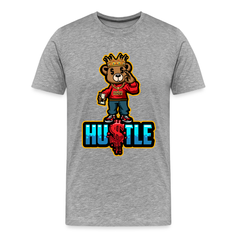 Hustle Men's Premium T-Shirt - heather gray