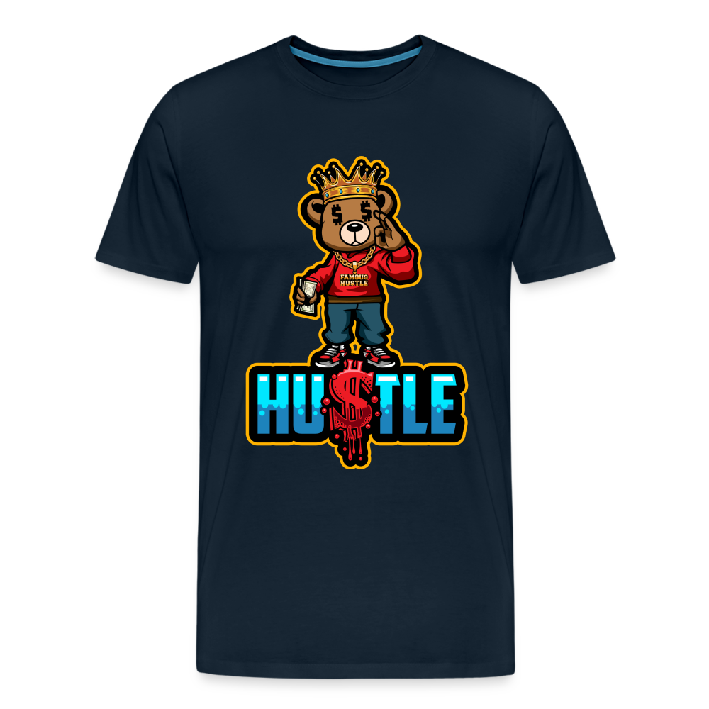 Hustle Men's Premium T-Shirt - deep navy