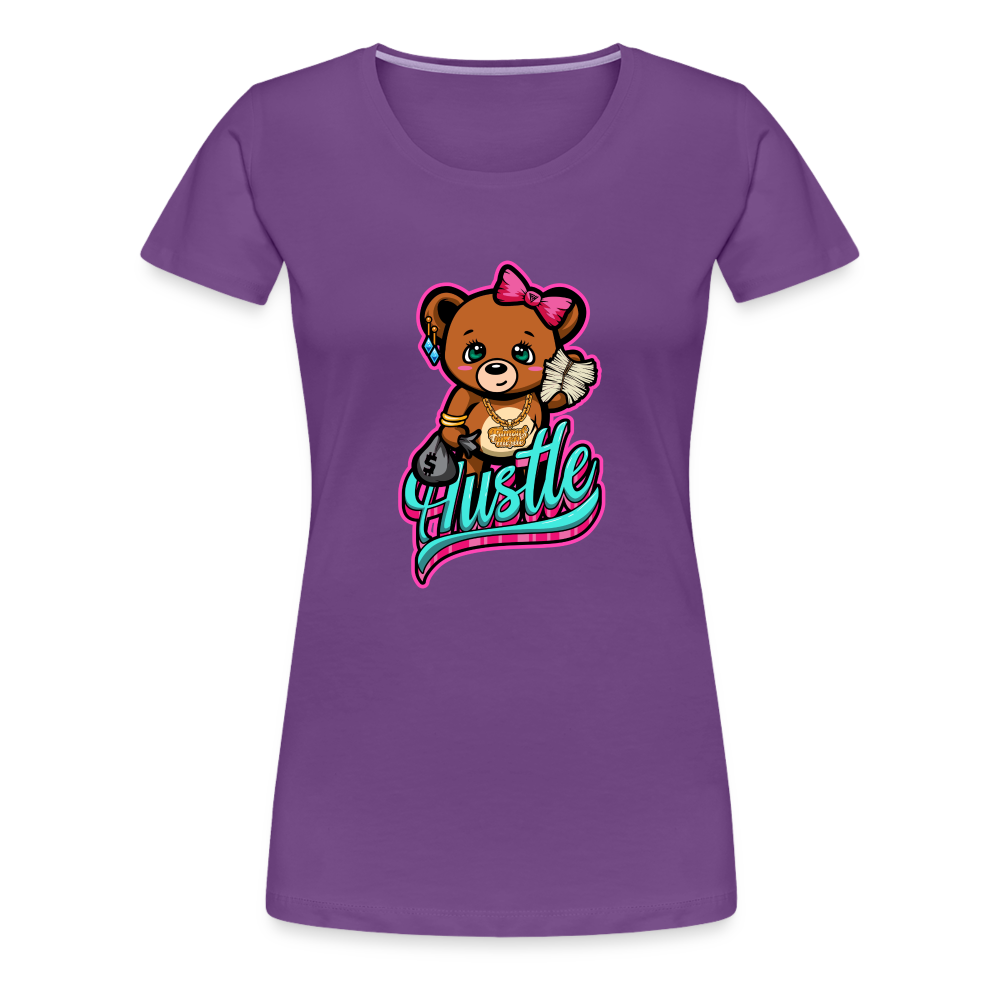 Hustle Women’s Premium T-Shirt - purple