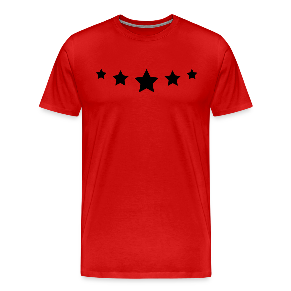 Star Men's Premium T-Shirt - red