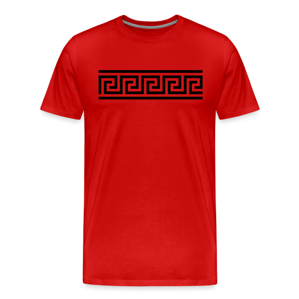 Pattern Men's Premium T-Shirt - red