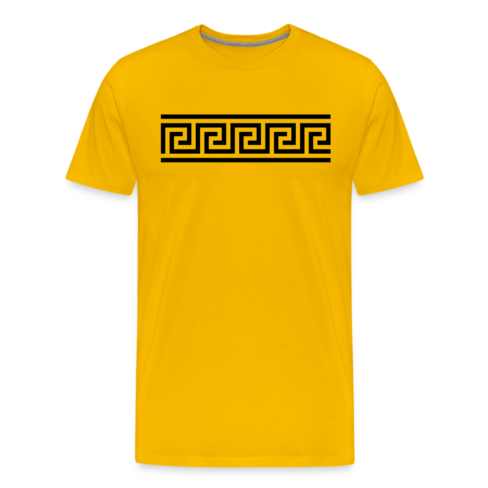 Pattern Men's Premium T-Shirt - sun yellow