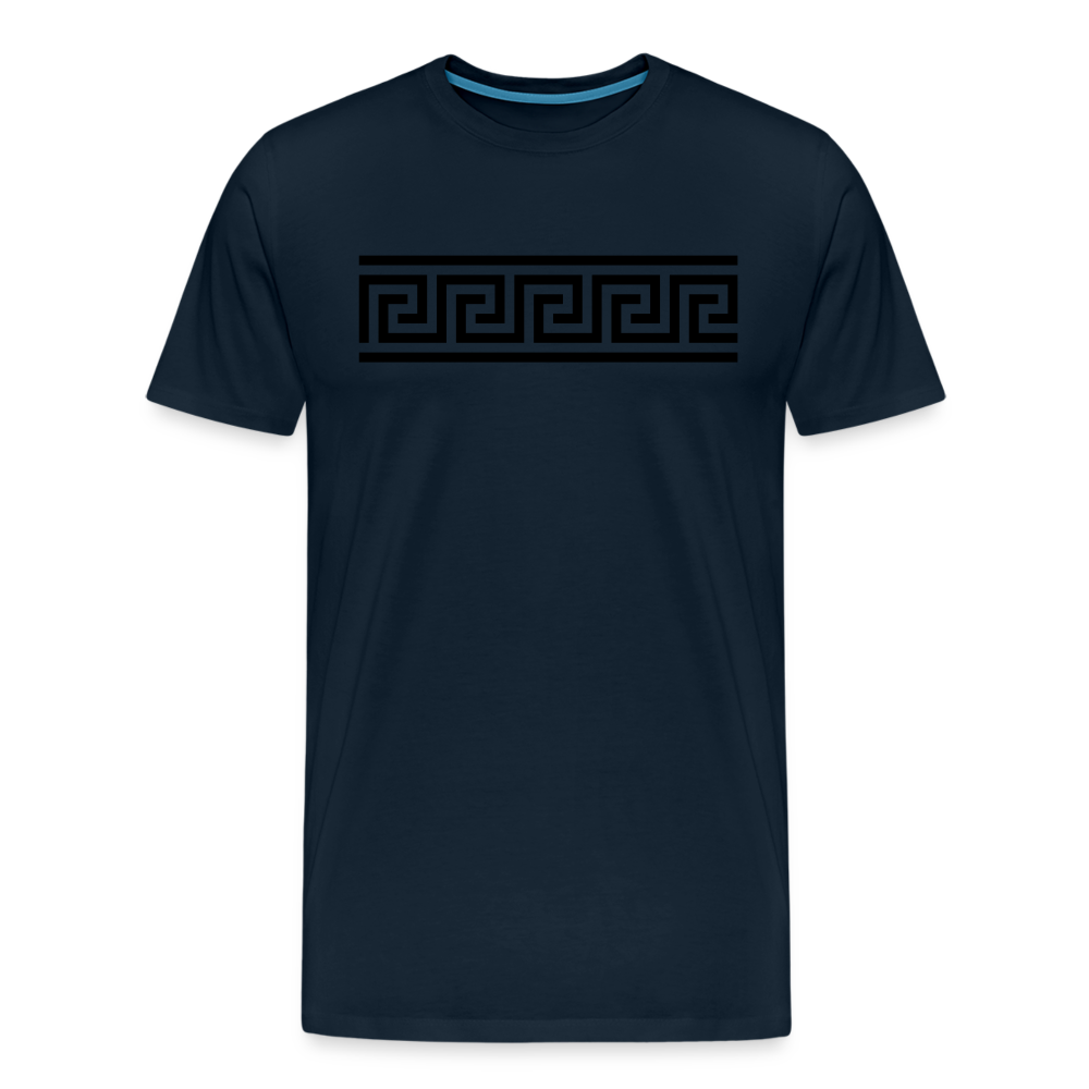 Pattern Men's Premium T-Shirt - deep navy