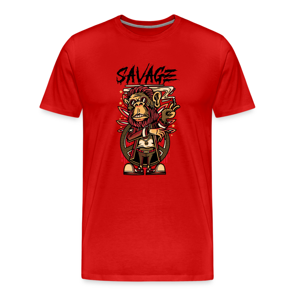 Savage Men's Premium T-Shirt - red