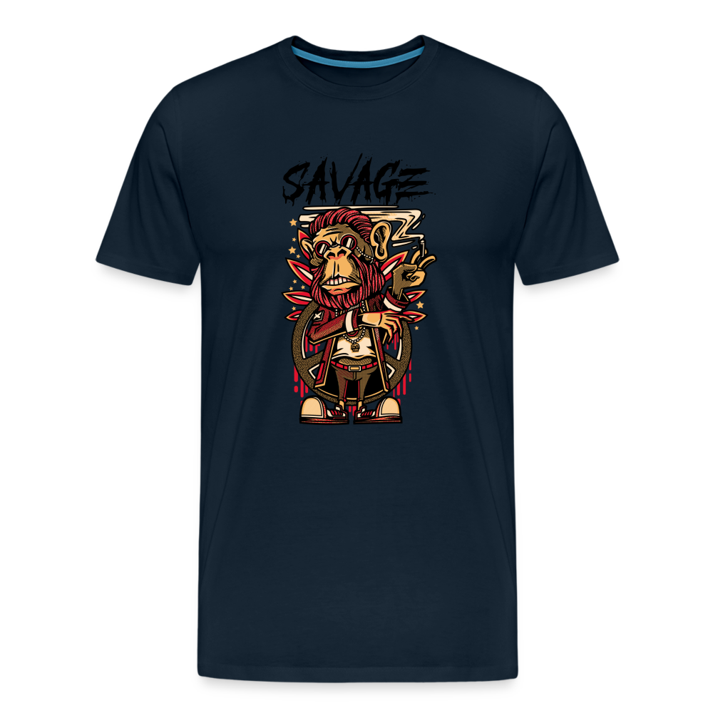 Savage Men's Premium T-Shirt - deep navy