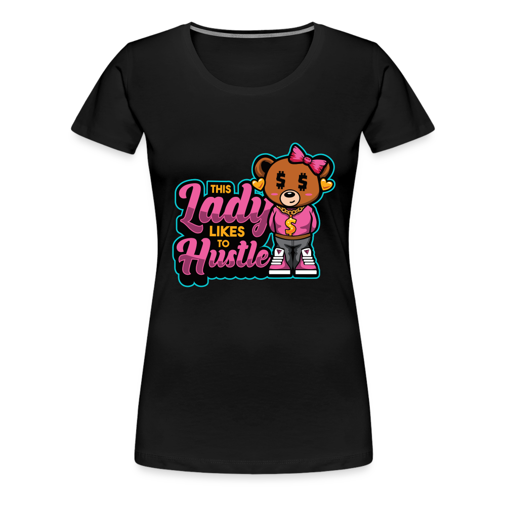 Thsis Lady Hustle Women’s Premium T-Shirt - black