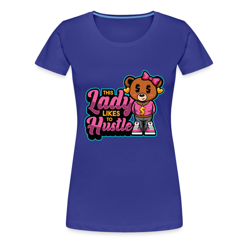 Thsis Lady Hustle Women’s Premium T-Shirt - royal blue