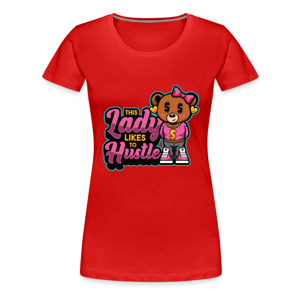 Thsis Lady Hustle Women’s Premium T-Shirt - red