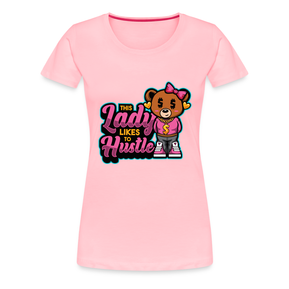 Thsis Lady Hustle Women’s Premium T-Shirt - pink