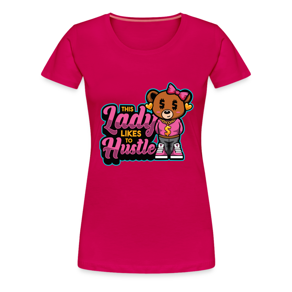 Thsis Lady Hustle Women’s Premium T-Shirt - dark pink