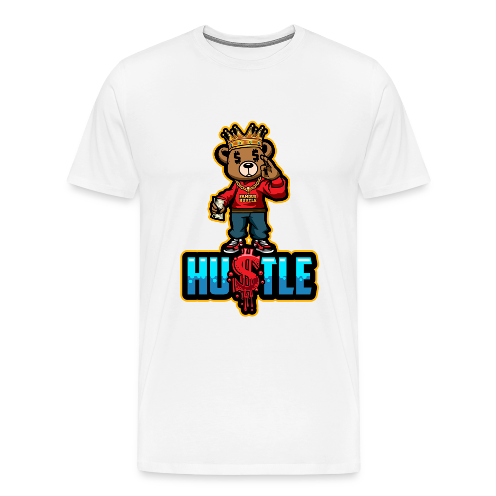 Hustle Men's Premium T-Shirt - white