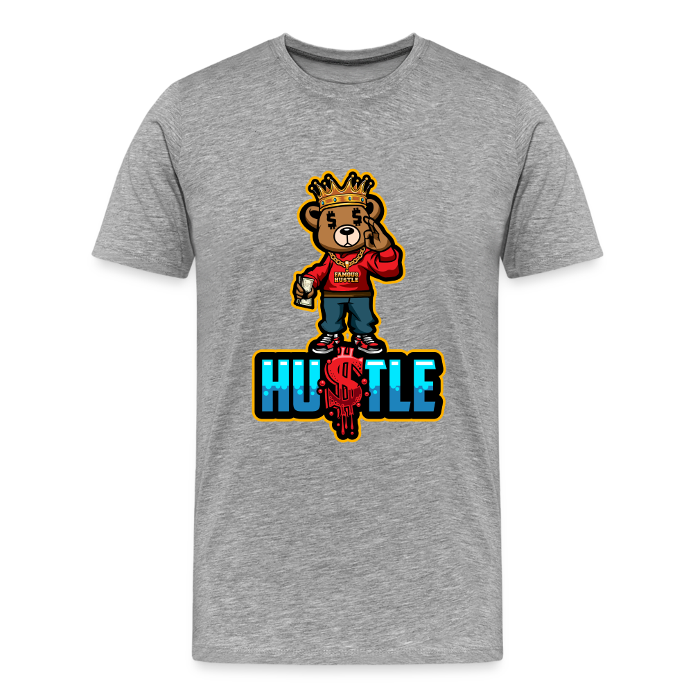 Hustle Men's Premium T-Shirt - heather gray