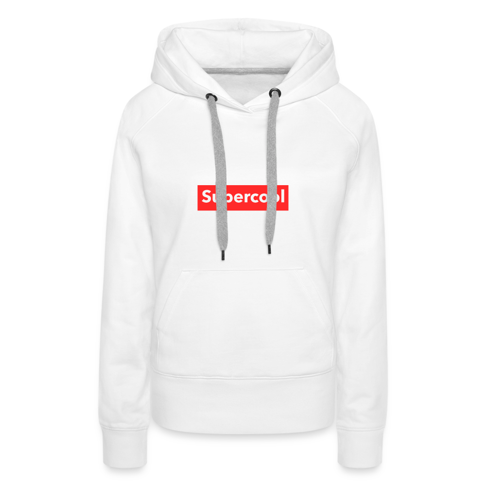 Suoercool Women’s Premium Hoodie - white