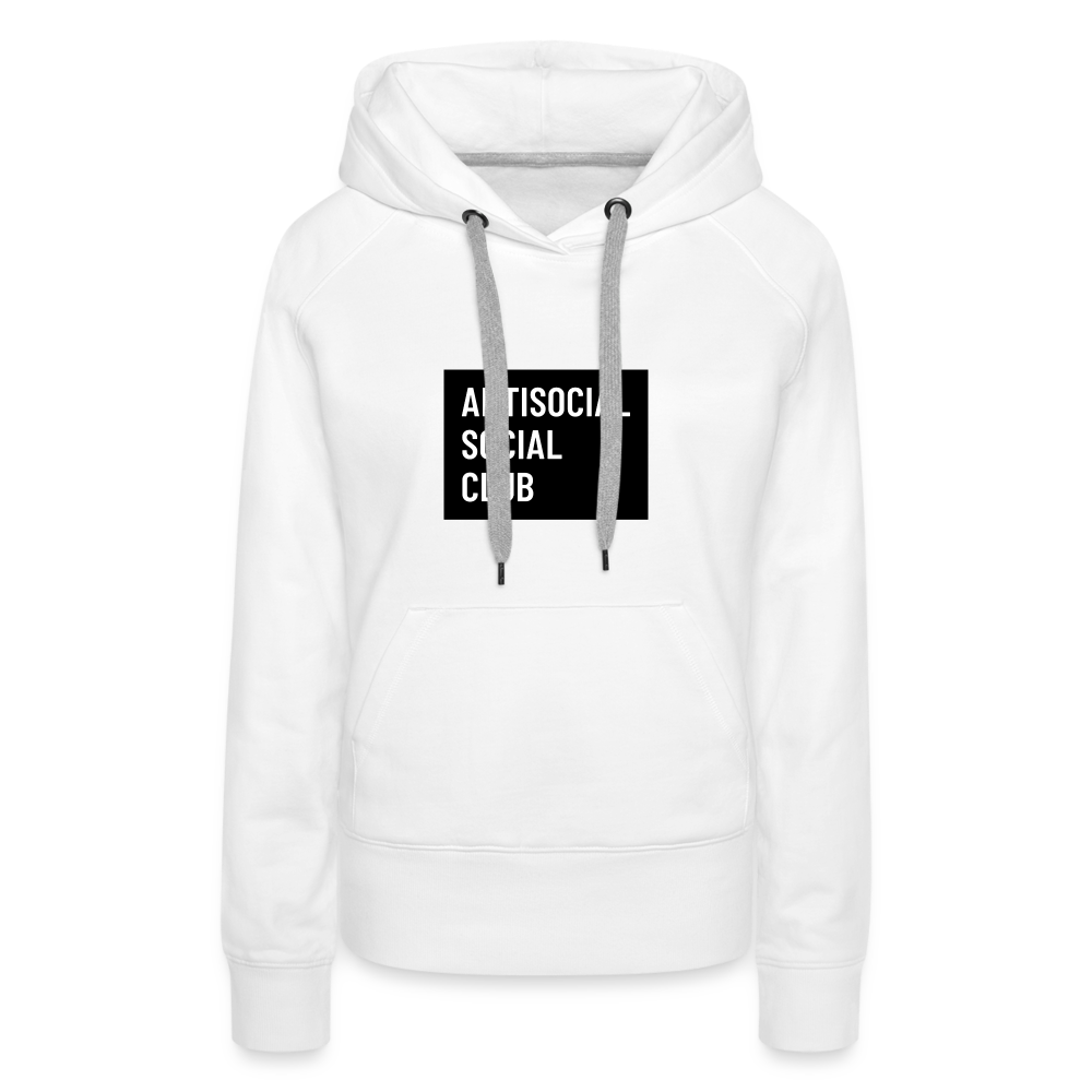 Anti Social Club Women’s Premium Hoodie - white