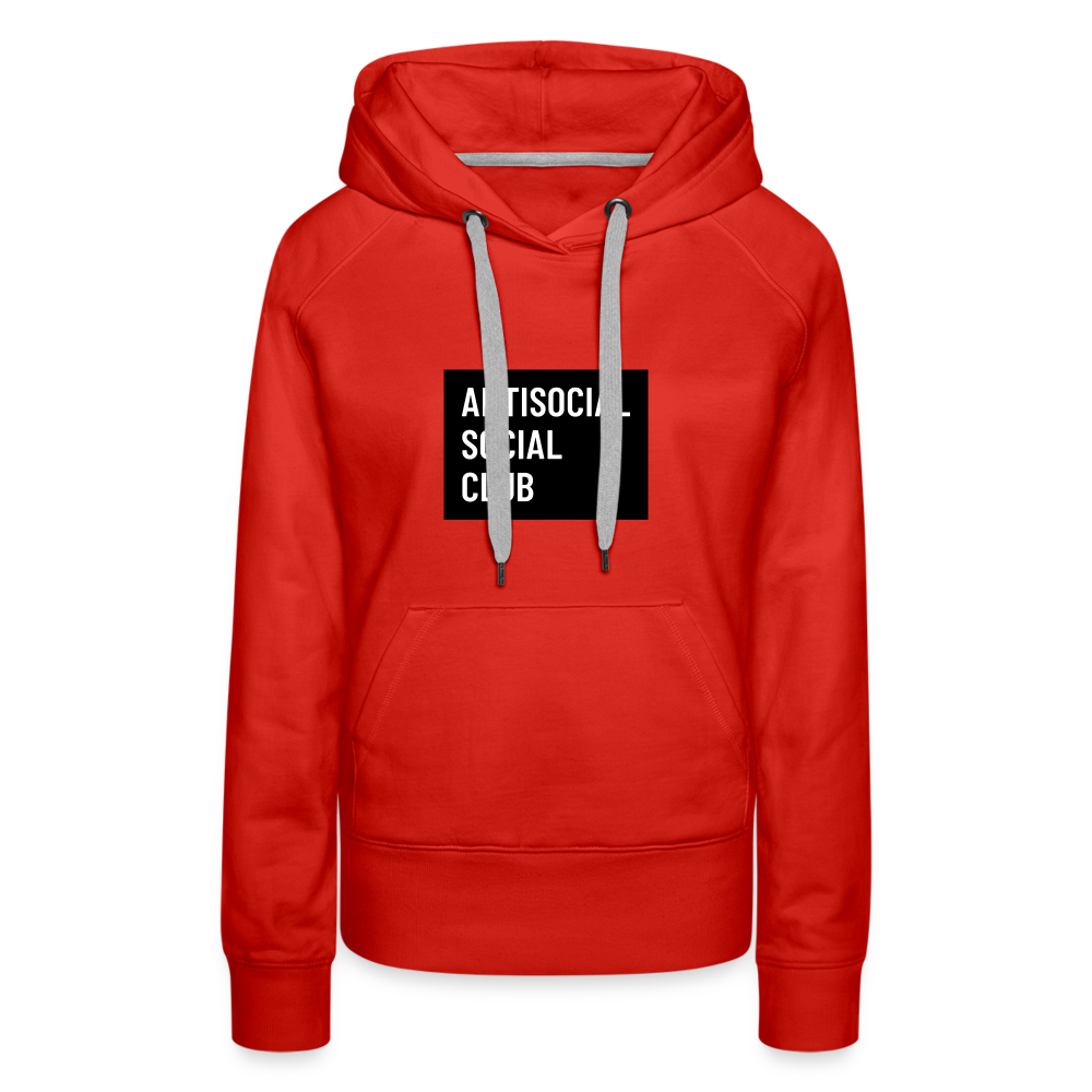 Anti Social Club Women’s Premium Hoodie - red