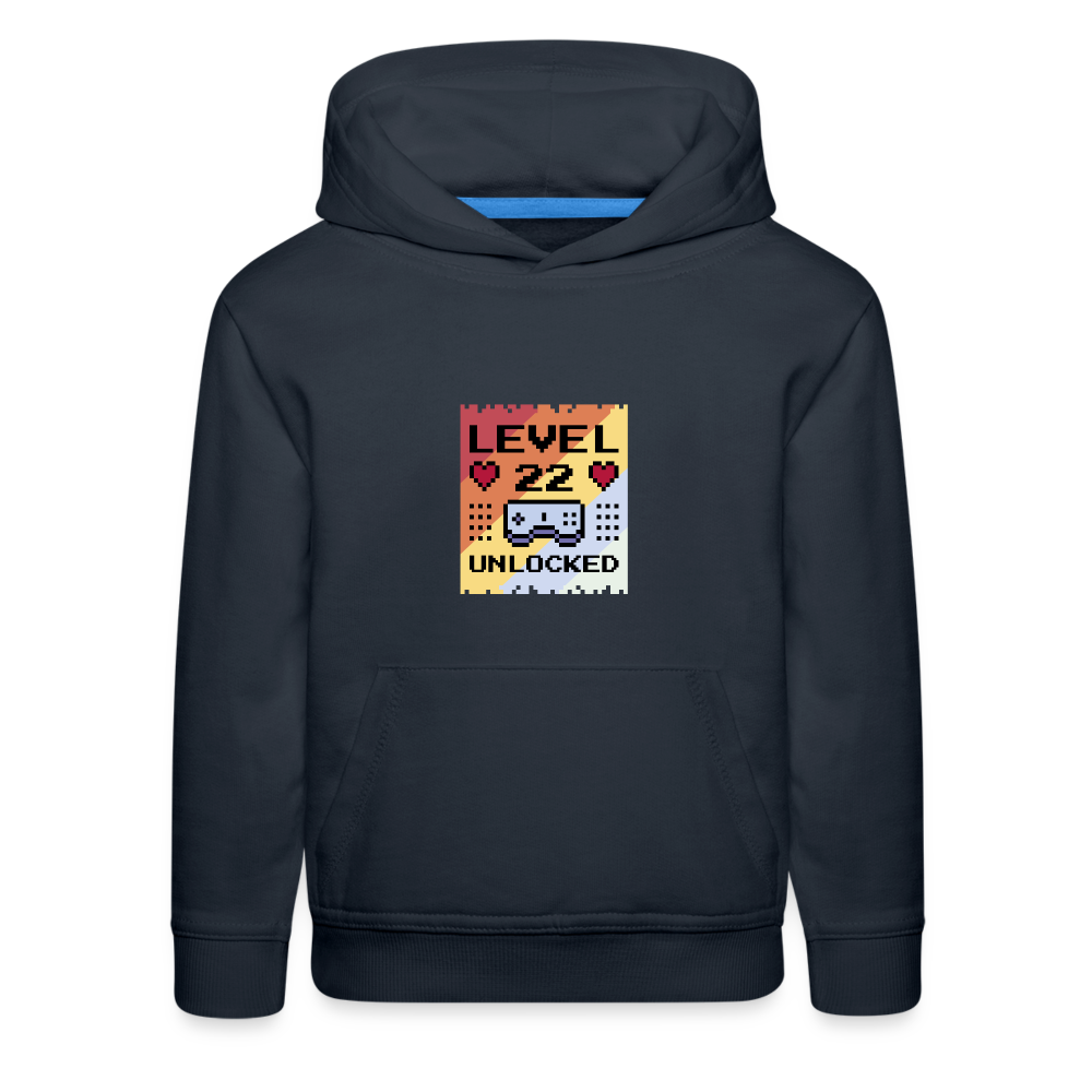 Level Up Kids‘ Premium Hoodie - navy