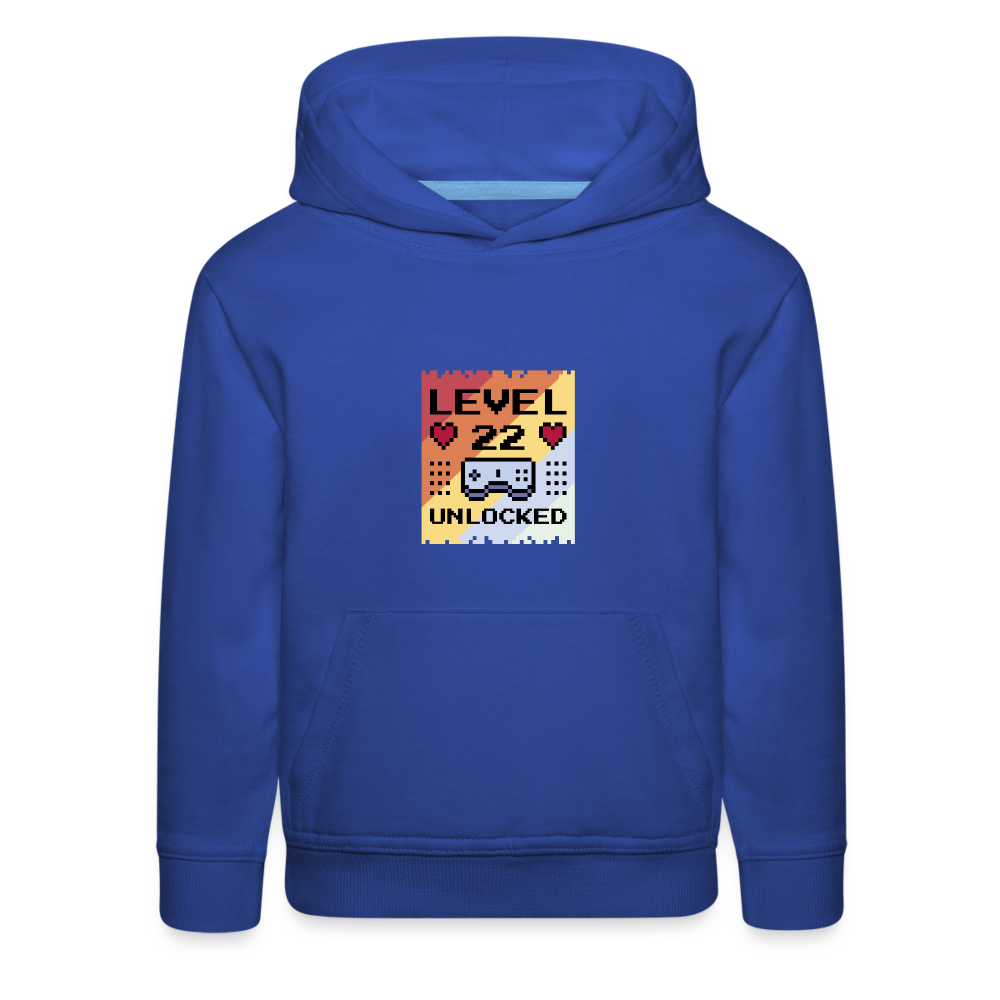 Level Up Kids‘ Premium Hoodie - royal blue