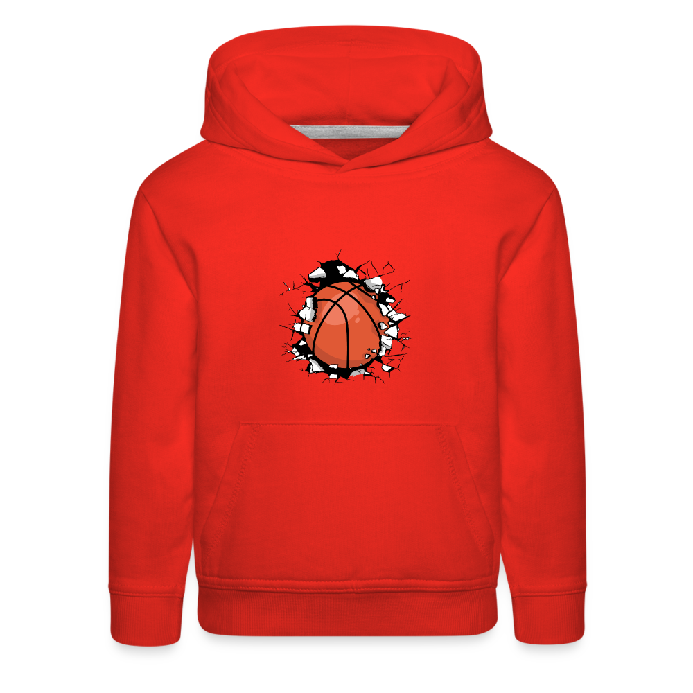 Basketball Kids‘ Premium Hoodie - red